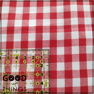 Retalho 50 x 140cm - Tecido Xadrez Vicky | Vermelho