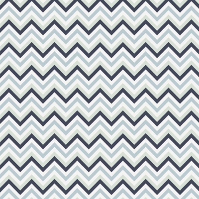 FABRICART | Camomila | Zig-Zag Azul