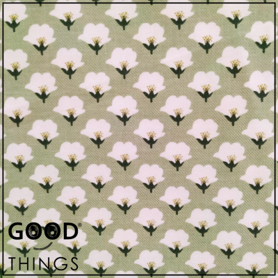 Vaiela Flor de Algodão Verde