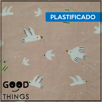Tecido Plastificado | Doves Pink