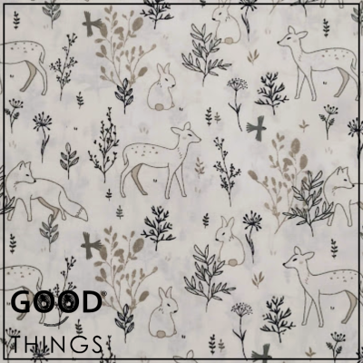 Tecido Winter Florest | Animais na Floresta