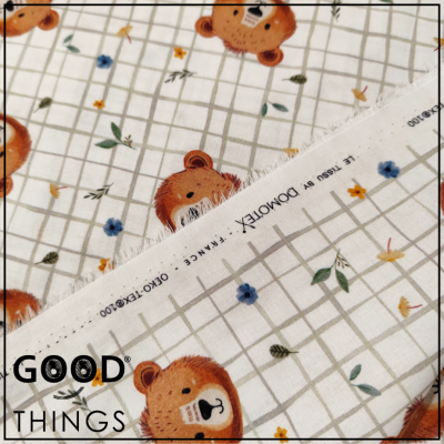 DOMOTEX | Ursinhos fundo Xadrez