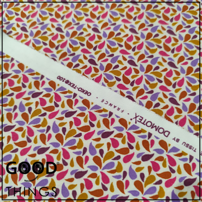 Retalho 65 x 150cm - DOMOTEX | Essenciais | Gotinhas tons Rosa