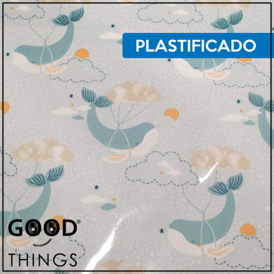 Tecido Plastificado | Baleias
