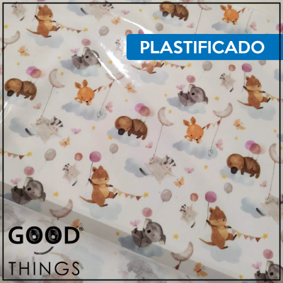 Tecido Plastificado |  Animais com Balões
