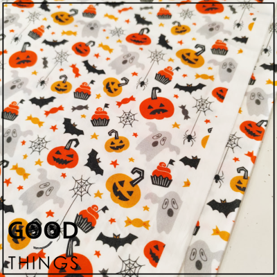 Tecido Halloween | Abóboras e Fantasminhas