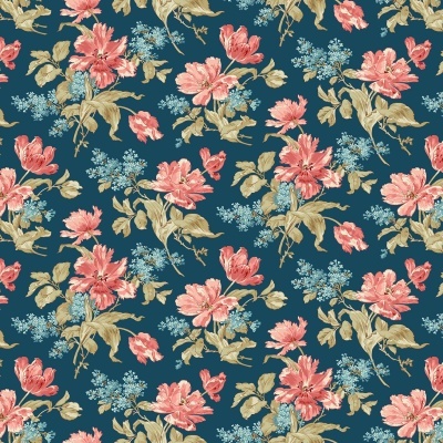 MAKOWER UK | Edyta Sitar | Lighthouse | Front Porch Bouquet Navy