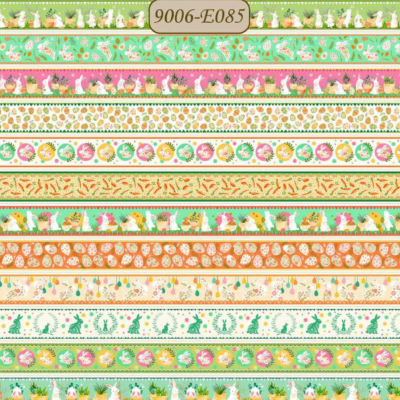 Tecido Páscoa | Faixas Coloridas