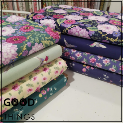 MAKOWER UK | Avalon | Mini Flowers Blue