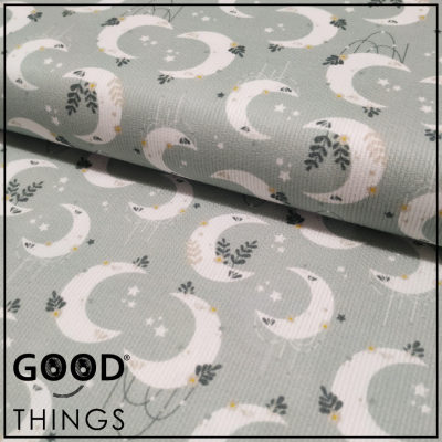 Fustão | Teddy | Luas fundo Verde