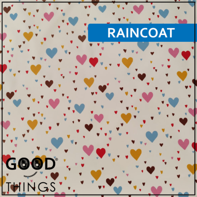 Tecido Gabardine | Mini Corações Coloridos