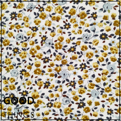 Vaiela Floral Pequeno Mostarda