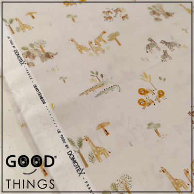 DOMOTEX | Safari na Selva fundo Creme