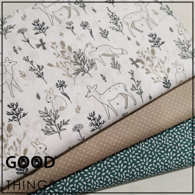 Tecido Winter Florest | Animais na Floresta