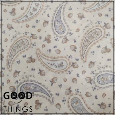 Vaiela Cornucópias Azul e Creme