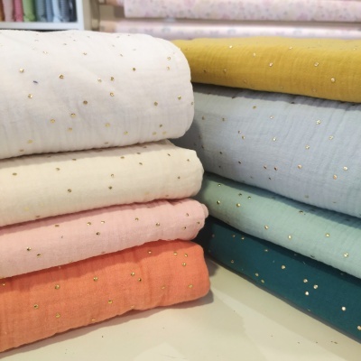 Musselina | Double Gauze | Gold Dots