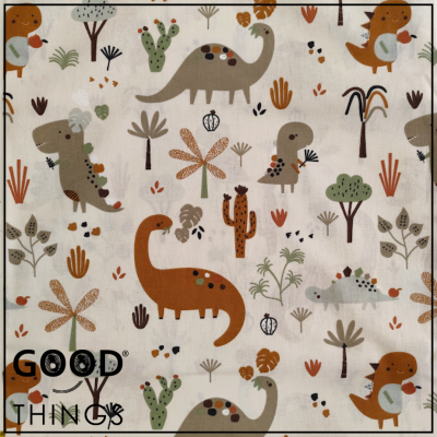 DOMOTEX | Dinossauros tons Bege e Verde