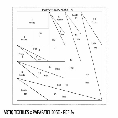 Bloco de Patchwork | Flor