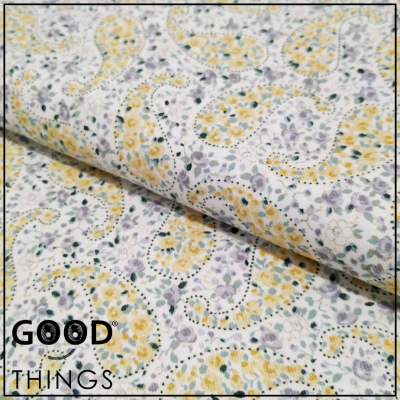 Vaiela Cornucópias Flores Amarelas e Azuis