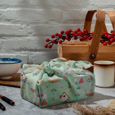 Tecido Páscoa | Jardim de Páscoa fundo Água