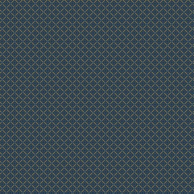 MAKOWER UK | Indigo Cheddar | Circles in Diamonds Indigo