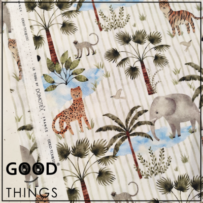 DOMOTEX | Animais na Selva fundo Riscas