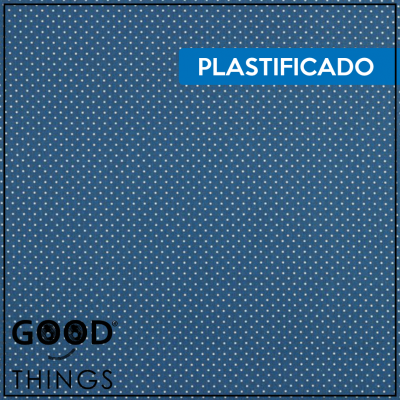 Tecido Plastificado | Bolinhas Indigo