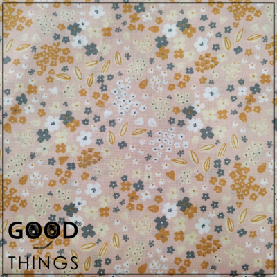 Tecido Jardim Florido | Doaby Salmão