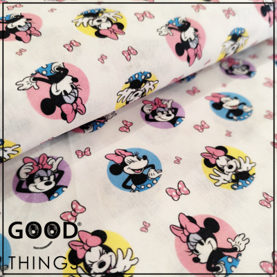 Tecido Disney | Minnie fundo Branco