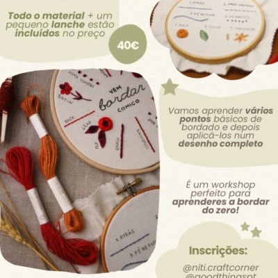 Workshop | Iniciação ao Bordado