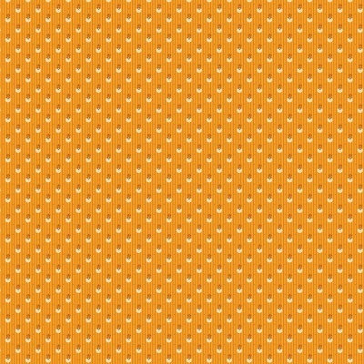 MAKOWER UK | Indigo Cheddar | Pinstripe Circle Orange