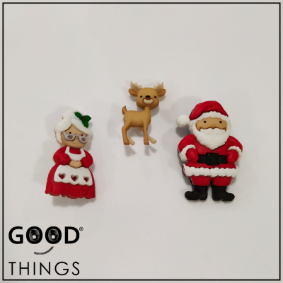 Botão Decorativo | Mr & Mrs Claus