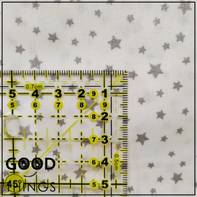 Tecido Estrelinhas Prateadas