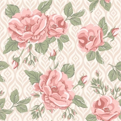 Retalho 70 x 150cm - FUXICOS E FRICOTES | Florescer | Rosas Grandes