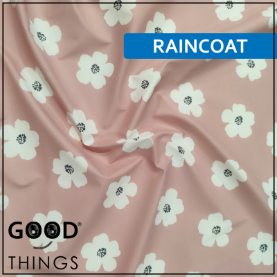 Tecido Gabardine | Flores fundo Rosa Velho