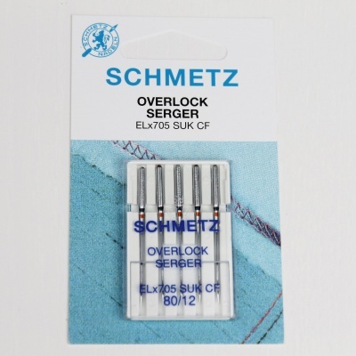 SCHMETZ | Agulha para Overlock Doméstica | 80/12 ELx 705 CF