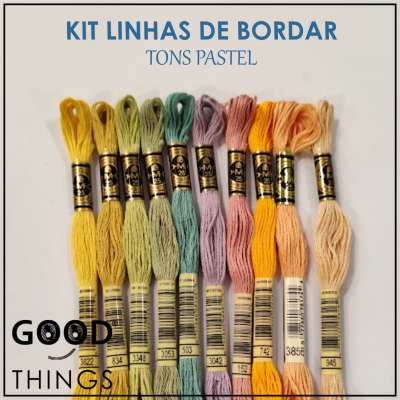DMC | Kit Linha Bordar | Tons Pastel