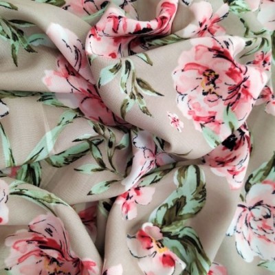 Viscose Flores Rosa
