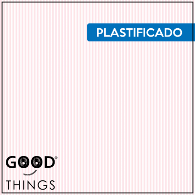 Tecido Plastificado | Riscas Rosa Claro