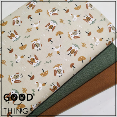 Tecido Mochos fundo Bege