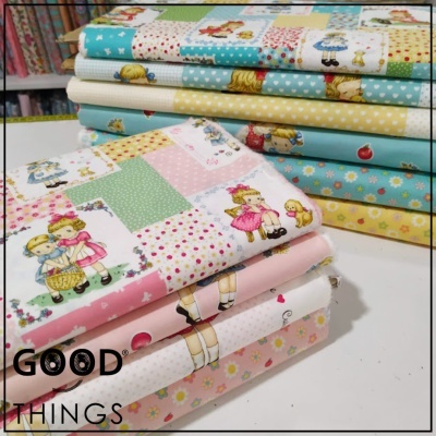 QUILT GATE FABRICS | Margret & Sophie | Squares Blue