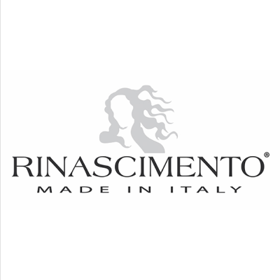 Logótipo com silhueta e texto RINASCIMENTO MADE IN ITALY
