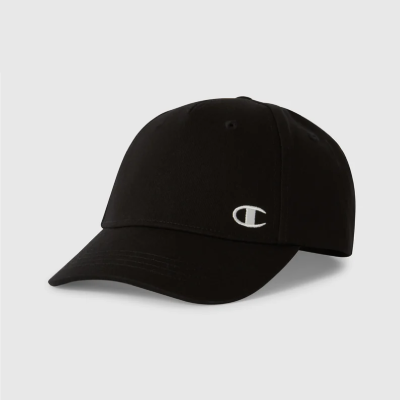 Boné preto com logotipo branco