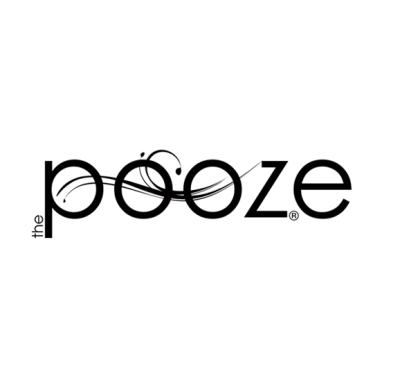 Logótipo preto com texto THE POOZE em fundo branco