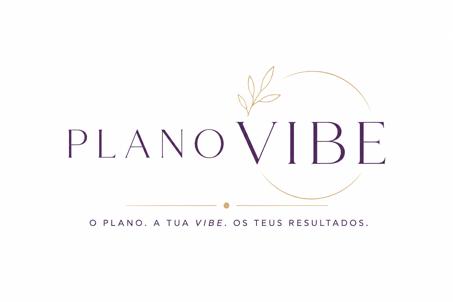 PLANO VIBE Logótipo PLANO VIBE com design e texto complementar