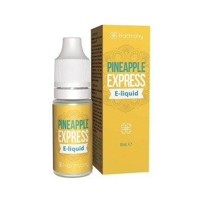 frasco e caixa de líquido para vaporizador amarelo PINEAPPLE EXPRESS Harmony