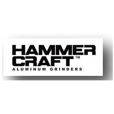 Logo HAMMER CRAFT ALUMINUM GRINDERS em preto e branco
