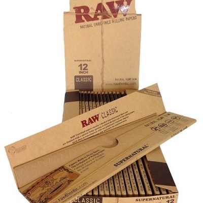 Caixa aberta de papel de enrolar RAW Classic Supernatural de 12 polegadas