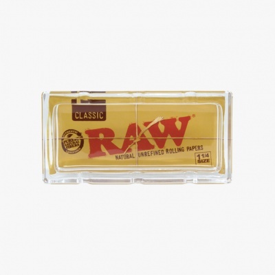 Pacote de papéis RAW Classic naturais não refinados tamanho 1 1/4 em caixa transparente