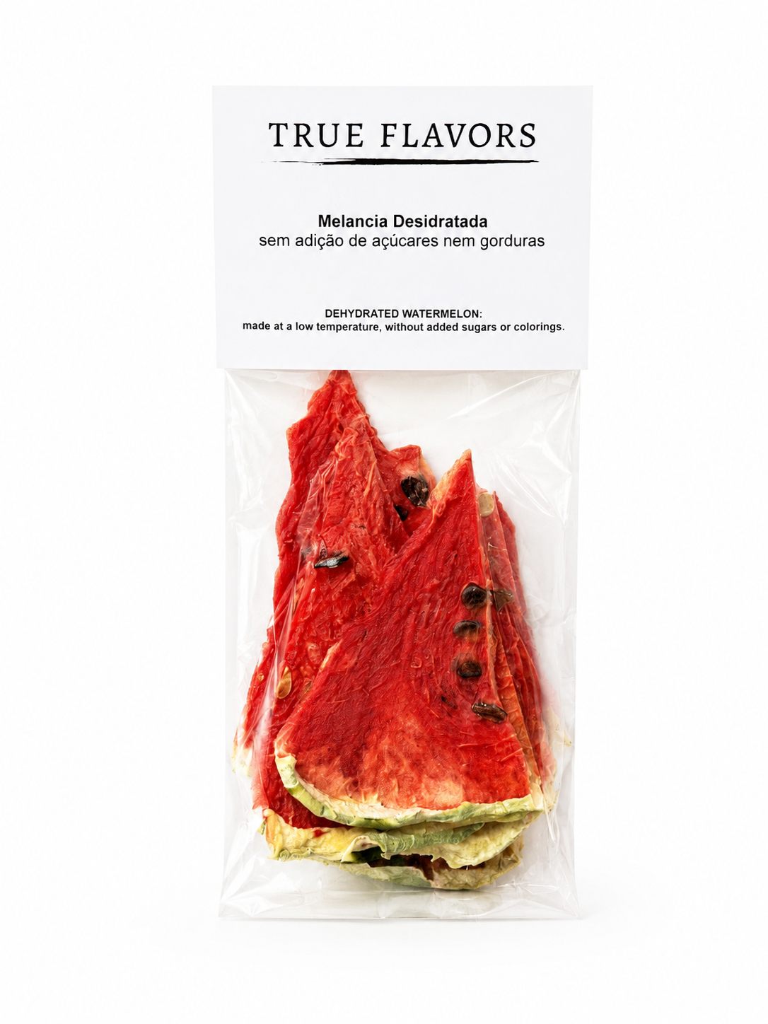 Melancia Desidratada Embalagem de melancia desidratada TRUE FLAVORS